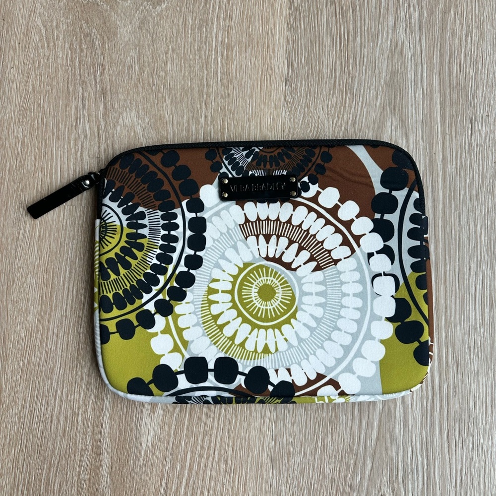 Vera Bradley Cocoa Moss Neoprene Tablet Sleeve – 10"x8"